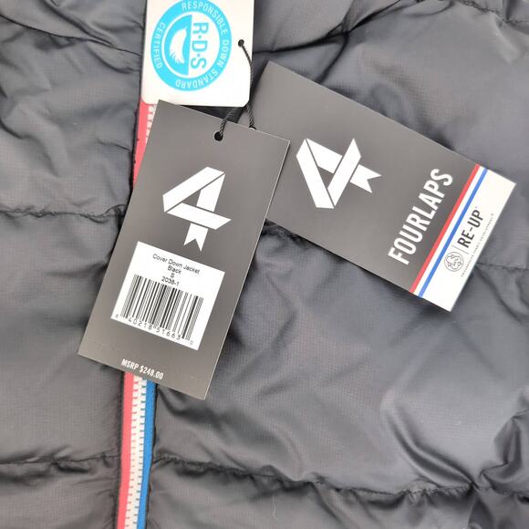 4 Laps FourLaps Black Women's Cover Down Jacket Goose Down Puffer - Size S - NWT - Picture 5 of 16